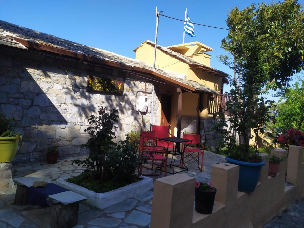 Triple Studio Room With The Most Beatifull View In Mylopotamos Tsagarada Bagian luar foto